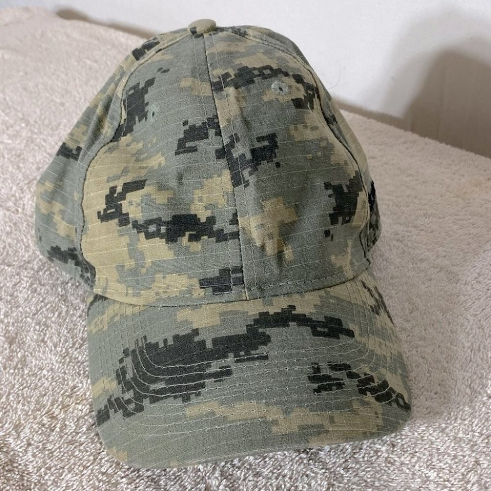 Blackstone Green Black Pixelated Camo Ripstop Hat Gorpcore